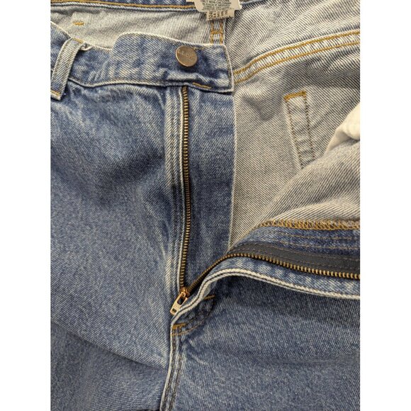 L.L.Bean Jeans Mens 40x34 Blue Relaxed Fit Straight Leg Zip Fly Cotton Denim - Picture 12 of 15